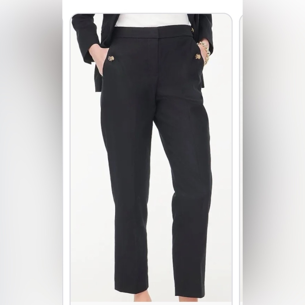 Classic Black Women's Pants Linen